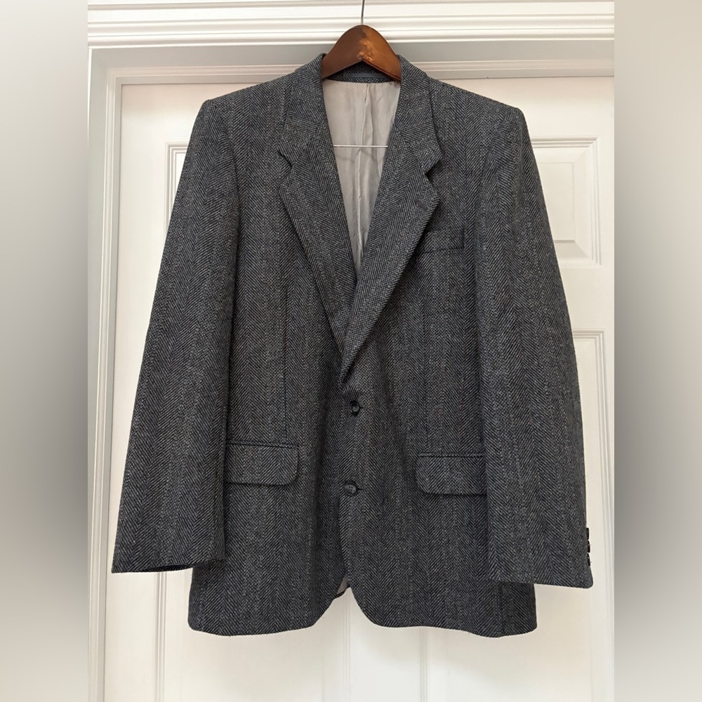 Vintage Jonathan Bryan Wool Blazer Made in Canada | Jack Fraser | Herringbone